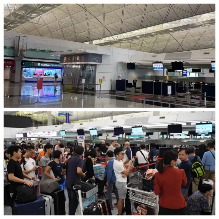 免隔离入港30天，香港机场空无一人，港人直呼国际游客太少
